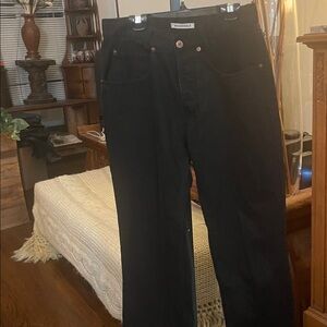 Black button fly Jeans